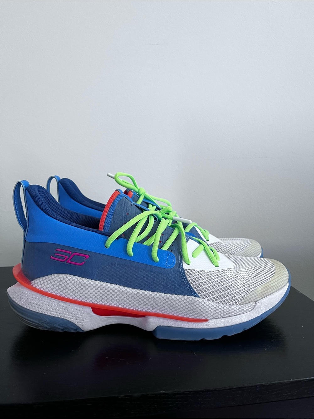 Under Armour Curry 7 Super Soaker Basketball Sneakers 3021258-404 Men’s Size10.5